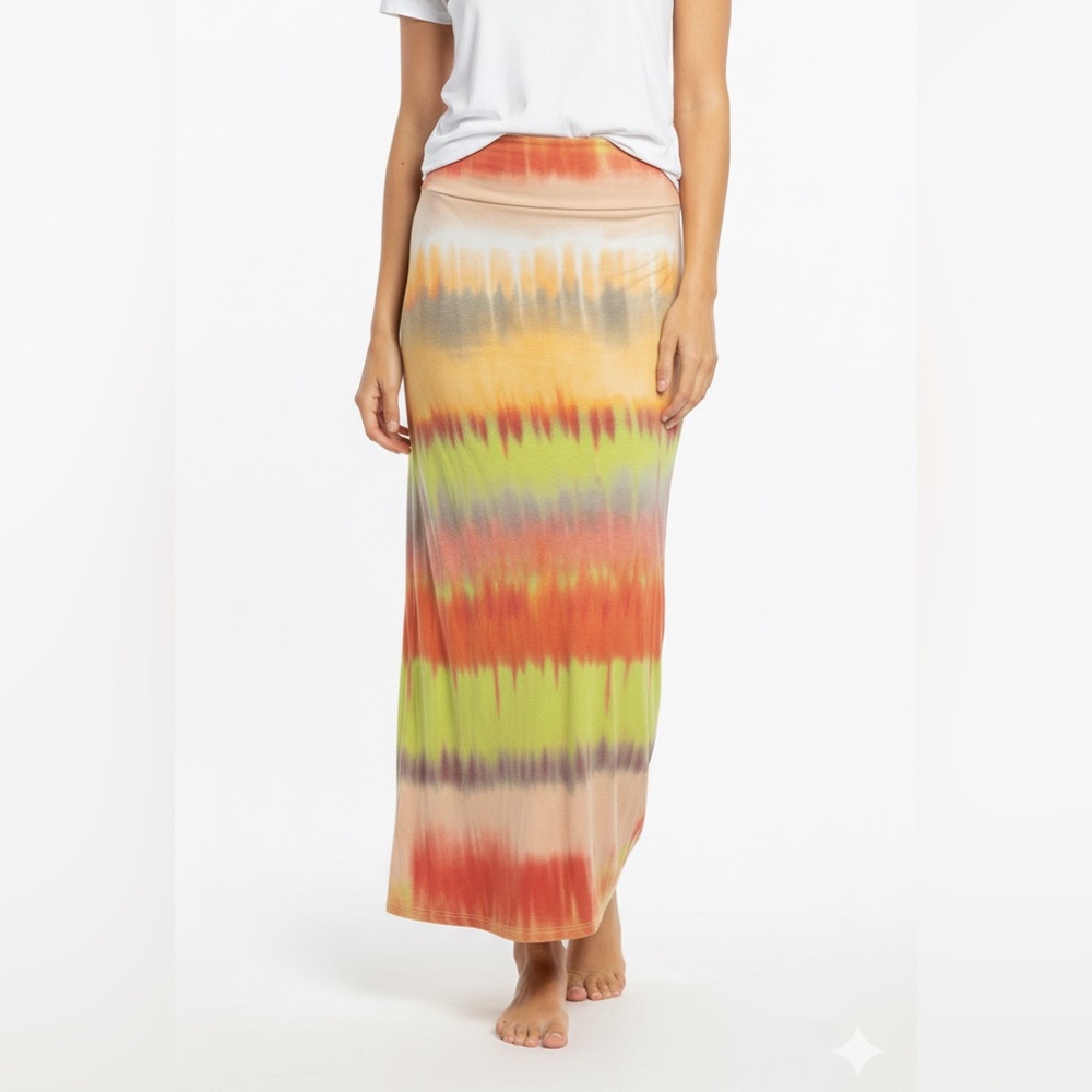O’Neill Multicolor Roll Down Waist Maxi Skirt Medium